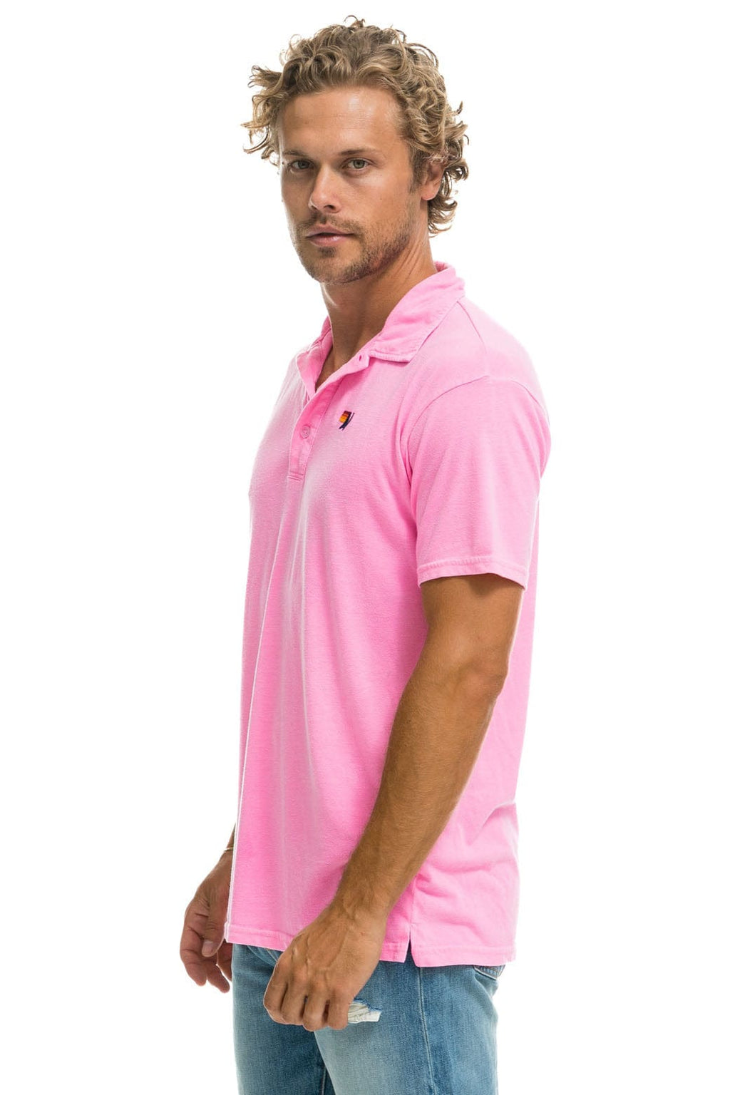 Classic AVIATOR NATION POLO - NEON PINK