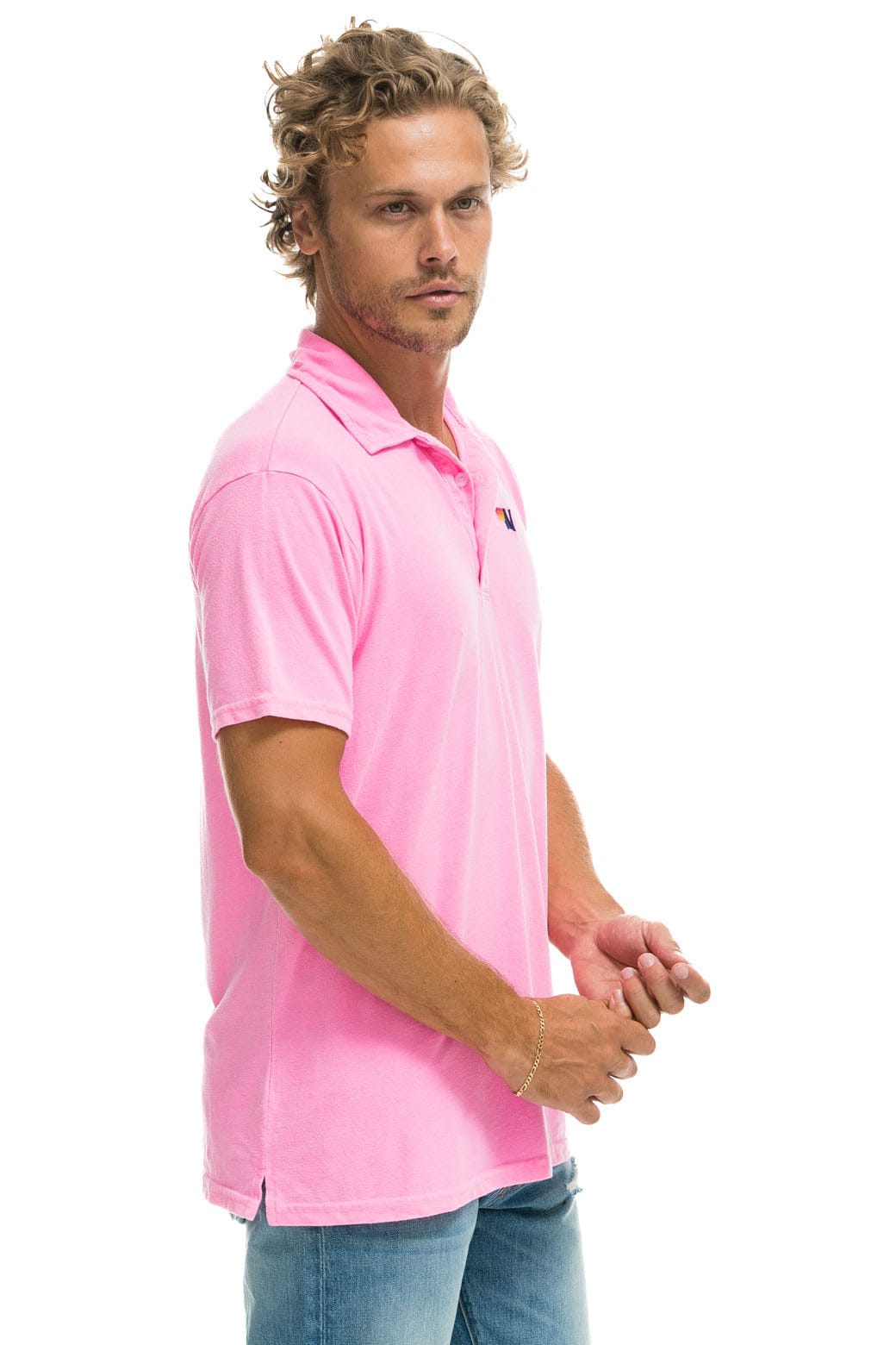 Classic AVIATOR NATION POLO - NEON PINK