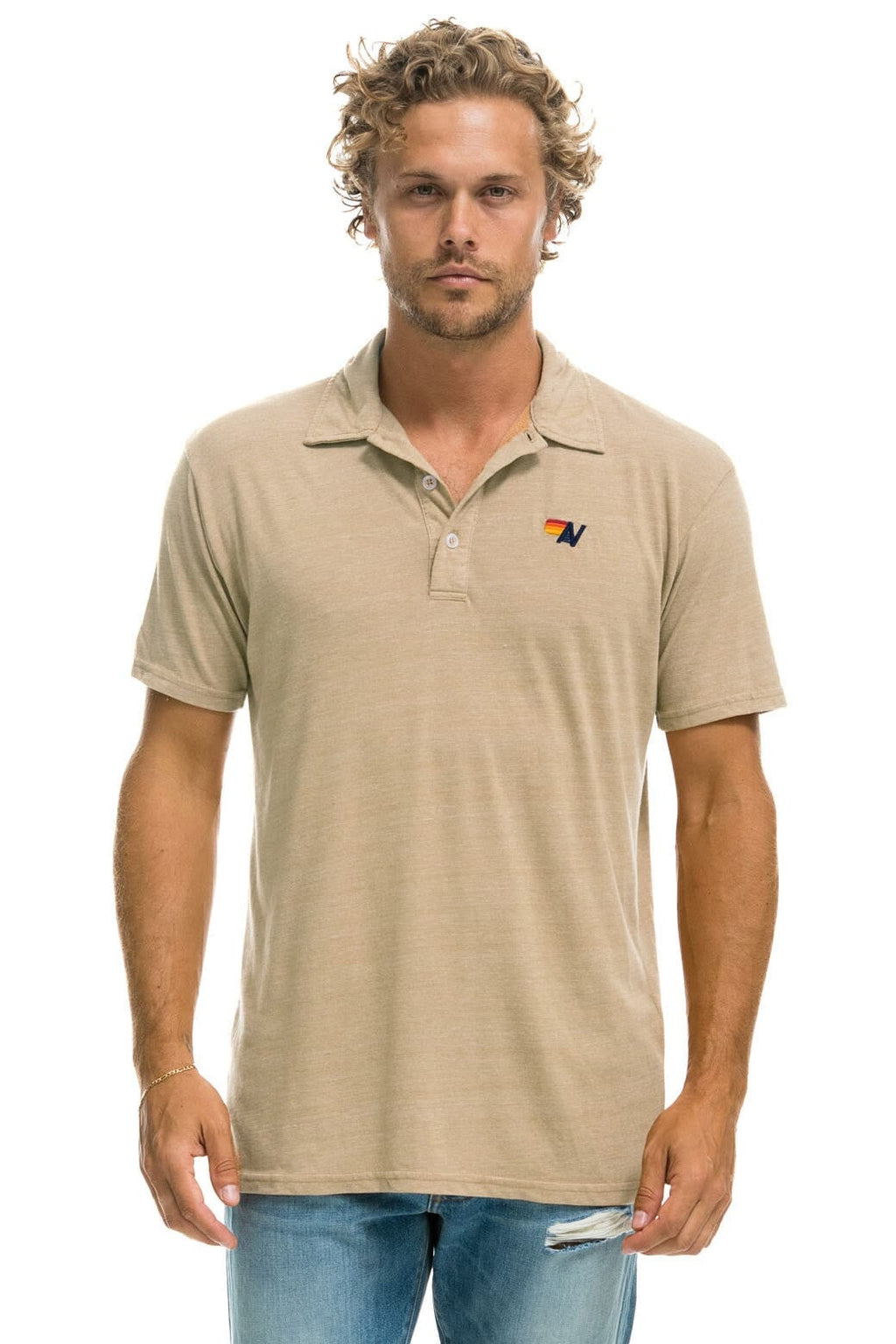 Classic AVIATOR NATION POLO - SAND