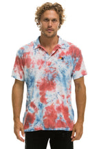 Classic AVIATOR NATION POLO - TIE DYE RED