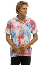 Classic AVIATOR NATION POLO - TIE DYE RED