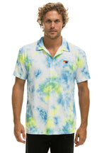 Classic AVIATOR NATION POLO - TIE DYE YELLOW