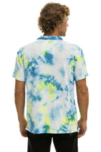 Classic AVIATOR NATION POLO - TIE DYE YELLOW