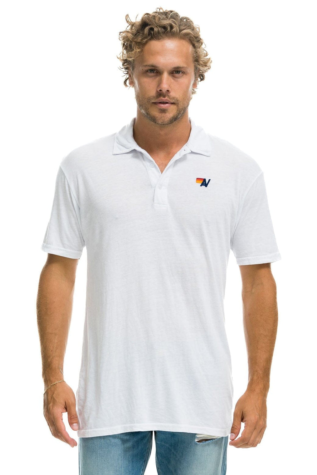 Classic AVIATOR NATION POLO - WHITE