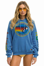 Classic AVIATOR NATION RELAXED VENICE PULLOVER HOODIE - COBALT
