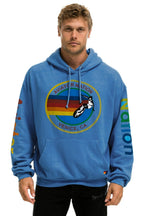 Classic AVIATOR NATION RELAXED VENICE PULLOVER HOODIE - COBALT