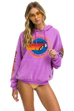 Classic AVIATOR NATION RELAXED VENICE PULLOVER HOODIE - NEON PURPLE