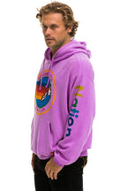 Classic AVIATOR NATION RELAXED VENICE PULLOVER HOODIE - NEON PURPLE