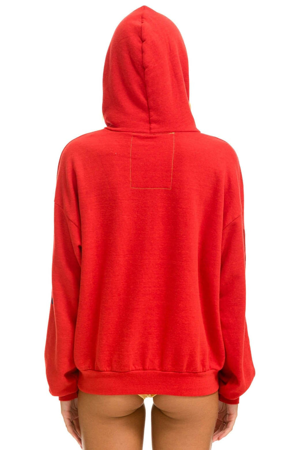 Classic AVIATOR NATION RELAXED VENICE PULLOVER HOODIE - RED