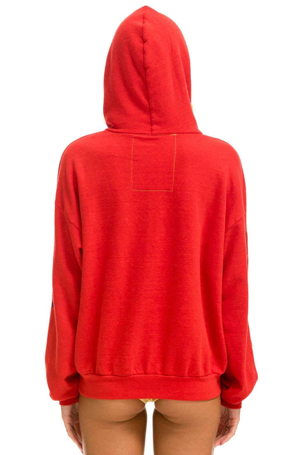 Classic AVIATOR NATION RELAXED VENICE PULLOVER HOODIE - RED