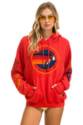 Classic AVIATOR NATION RELAXED VENICE PULLOVER HOODIE - RED