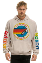 Classic AVIATOR NATION RELAXED VENICE PULLOVER HOODIE - SAND