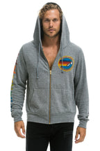Classic AVIATOR NATION SAN FRANCISCO HOODIE - HEATHER GREY