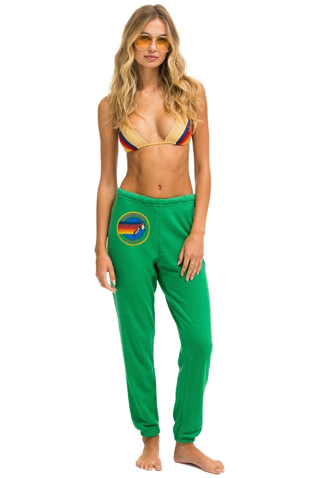 Classic AVIATOR NATION VENICE SWEATPANTS - KELLY GREEN
