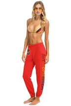 Classic AVIATOR NATION VENICE SWEATPANTS - RED