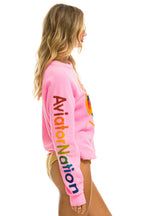 Classic AVIATOR NATION VENICE SWEATSHIRT - NEON PINK