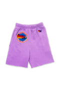 Classic AVIATOR NATION VAIL KIDS SWEATSHORTS - NEON PURPLE