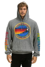 Classic AVIATOR NATION VAIL RELAXED PULLOVER HOODIE - HEATHER GREY