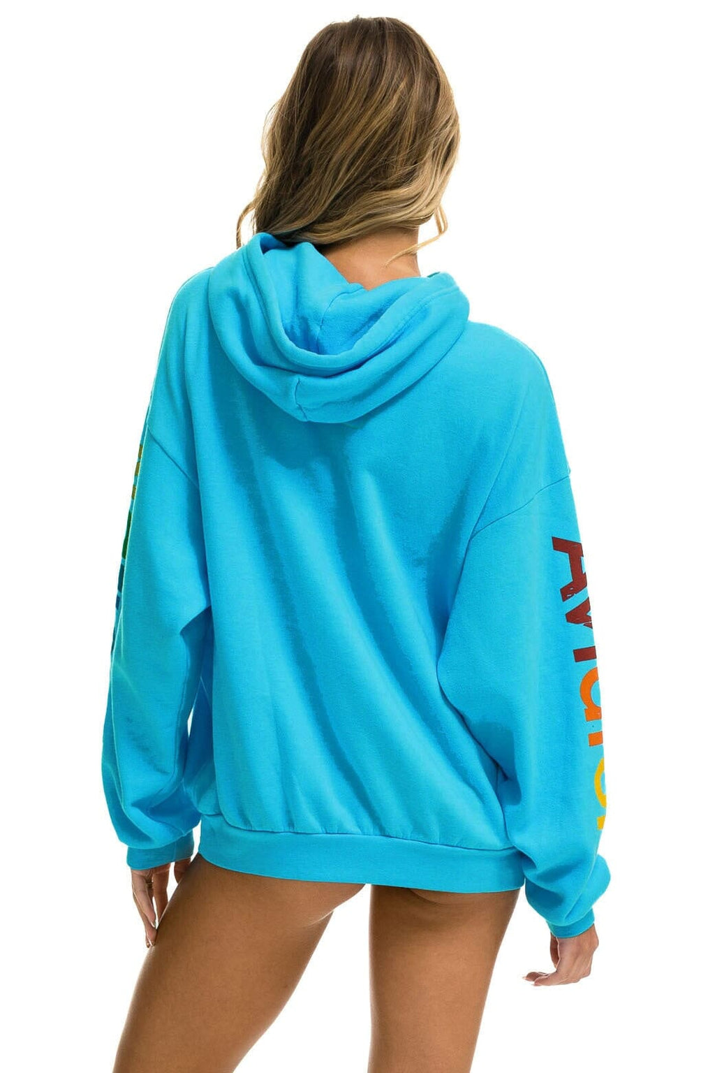 Classic AVIATOR NATION VAIL RELAXED PULLOVER HOODIE - NEON BLUE