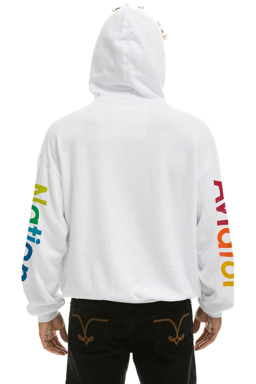 Classic AVIATOR NATION VAIL RELAXED PULLOVER HOODIE - WHITE