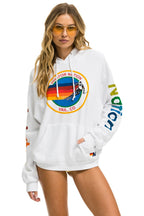 Classic AVIATOR NATION VAIL RELAXED PULLOVER HOODIE - WHITE