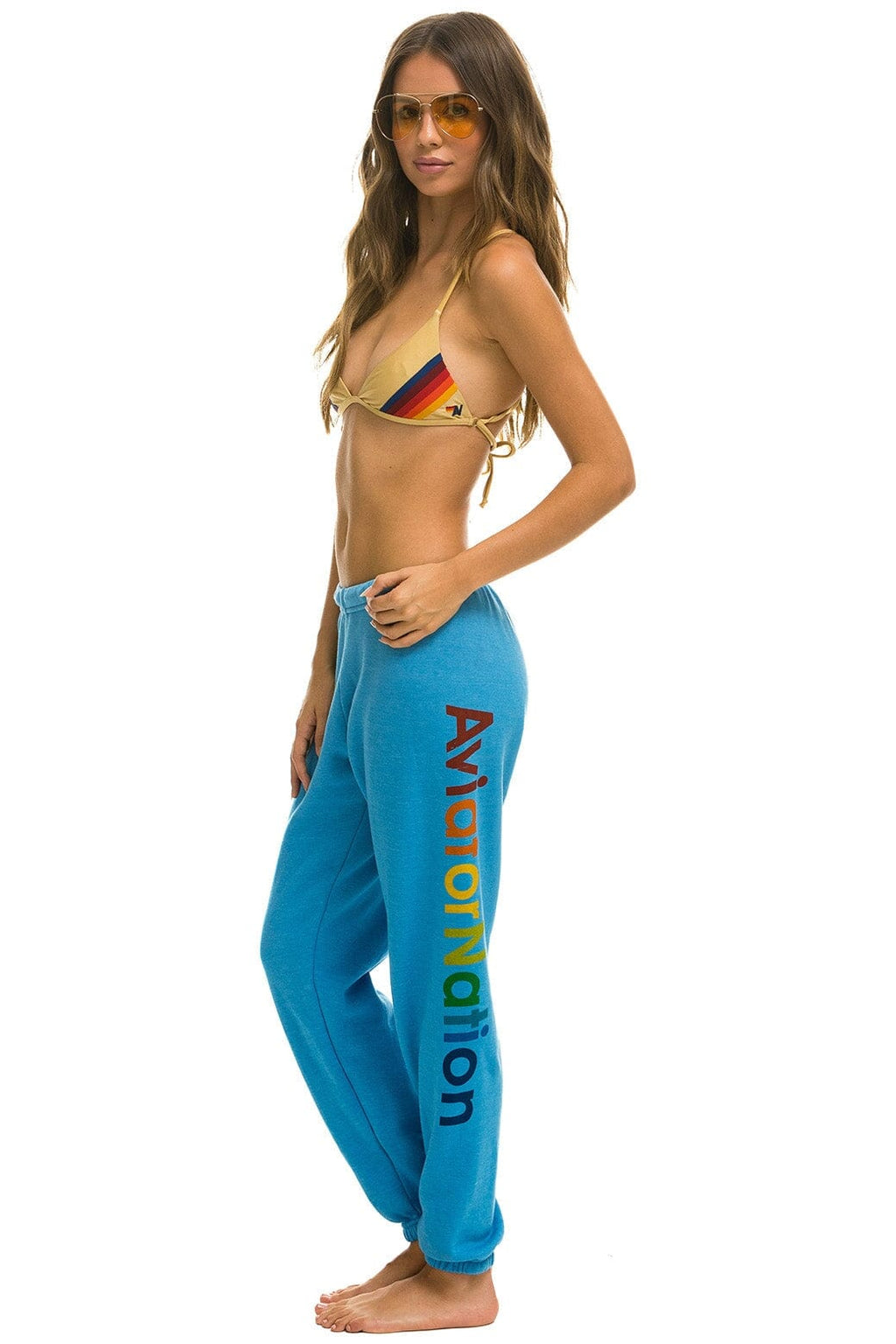 Classic AVIATOR NATION VAIL SWEATPANTS - OCEAN
