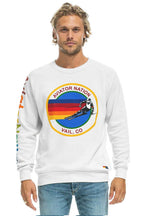 Classic AVIATOR NATION VAIL SWEATSHIRT - WHITE
