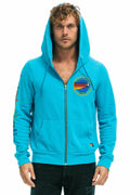 Classic AVIATOR NATION VAIL ZIP HOODIE - NEON BLUE