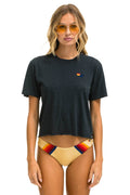 Classic BASIC BOYFRIEND TEE - CHARCOAL