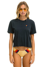 Classic BASIC BOYFRIEND TEE - CHARCOAL