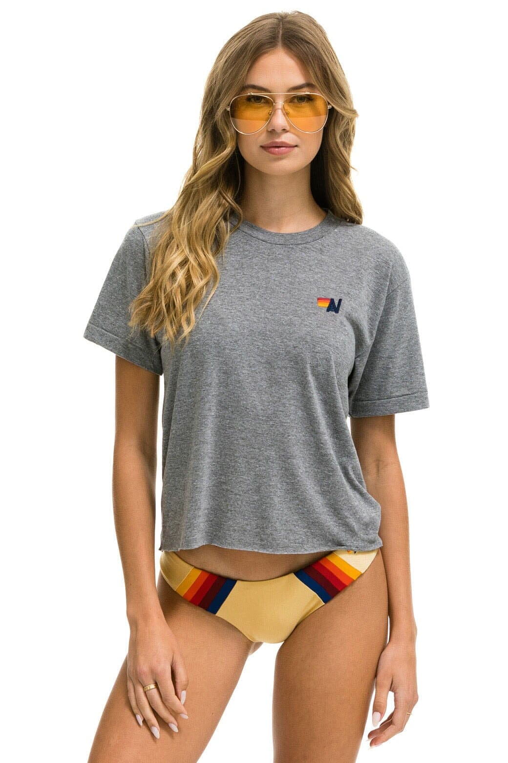 Classic BASIC BOYFRIEND TEE - HEATHER GREY