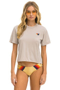 Classic BASIC BOYFRIEND TEE - SAND