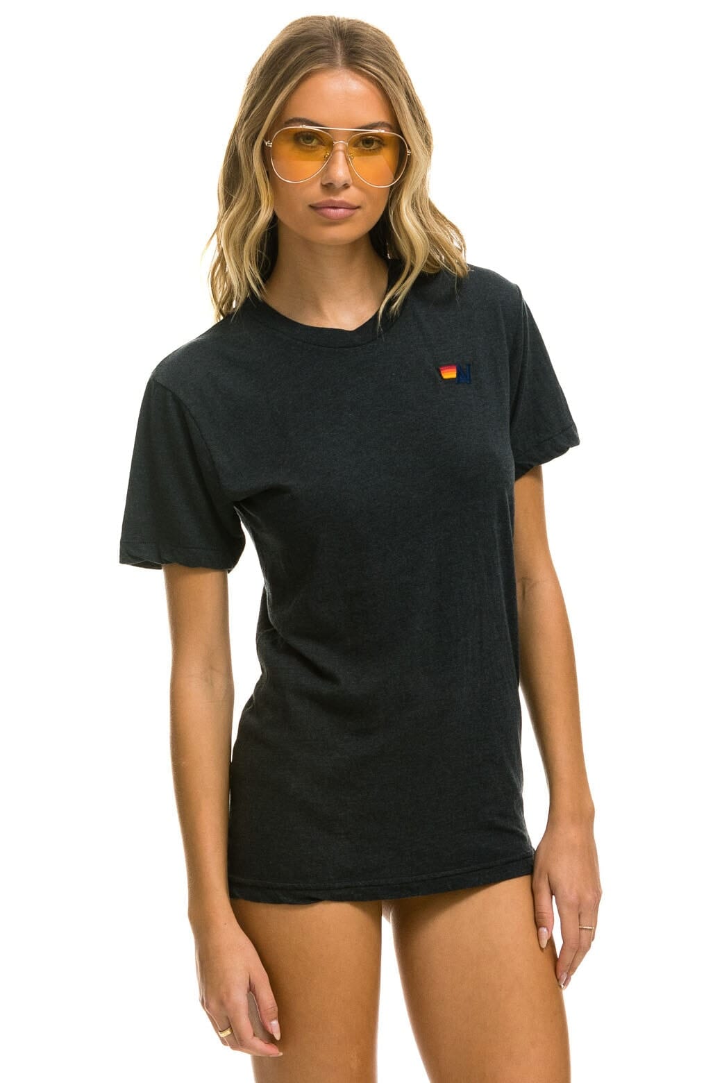 Classic BASIC TEE - CHARCOAL
