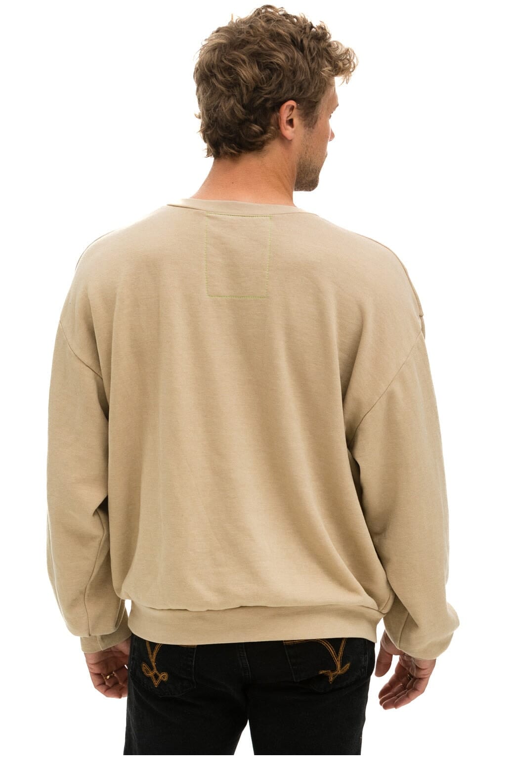 Classic BOLT 2 RELAXED CREW SWEATSHIRT - SAND NEON PINK