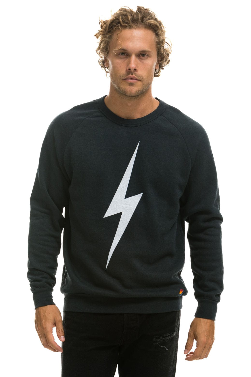 Classic BOLT CREW SWEATSHIRT - CHARCOAL