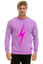 Classic BOLT CREW SWEATSHIRT - NEON PURPLE NEON PINK