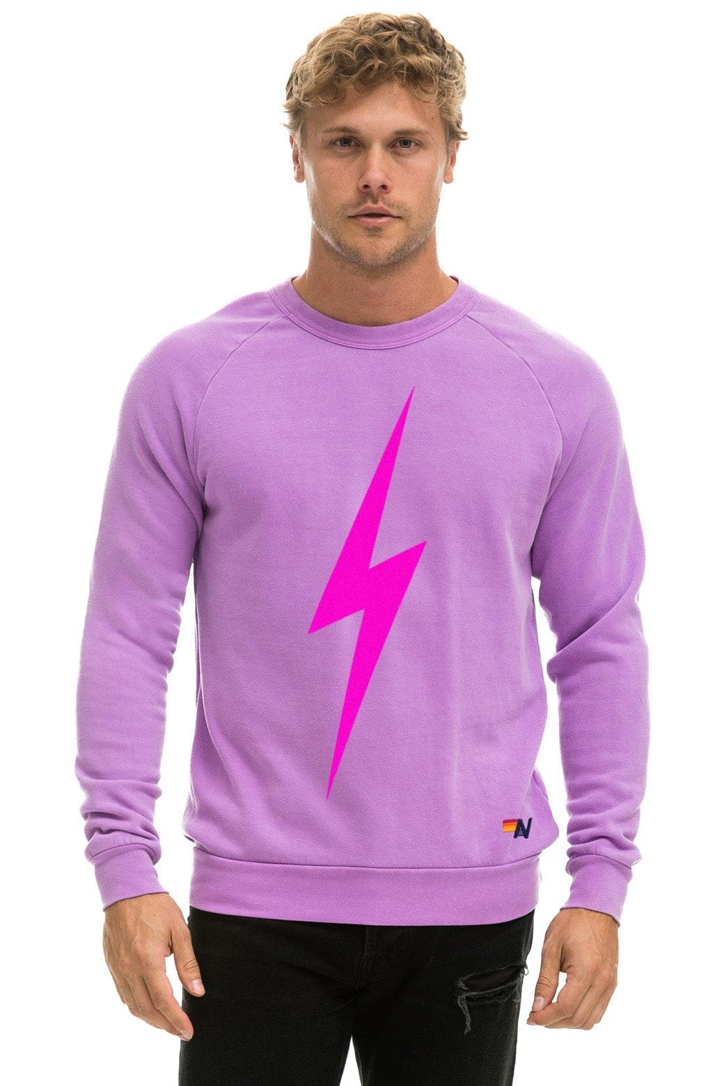 Classic BOLT CREW SWEATSHIRT - NEON PURPLE NEON PINK