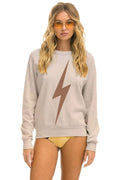 Classic BOLT CREW SWEATSHIRT - SAND MOCHA