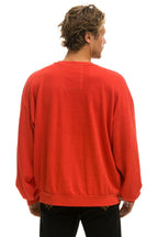 Classic BOLT RELAXED CREW SWEATSHIRT - RED WHITE