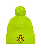 Classic BOLT SMILEY POM POM RIB BEANIE