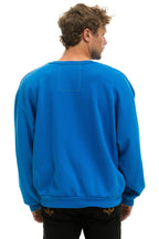Classic BOLT STITCH RELAXED CREW SWEATSHIRT - OCEAN NEON YELLOW