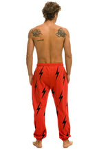 Classic BOLT STITCH REPEAT SWEATPANTS - RED BLACK