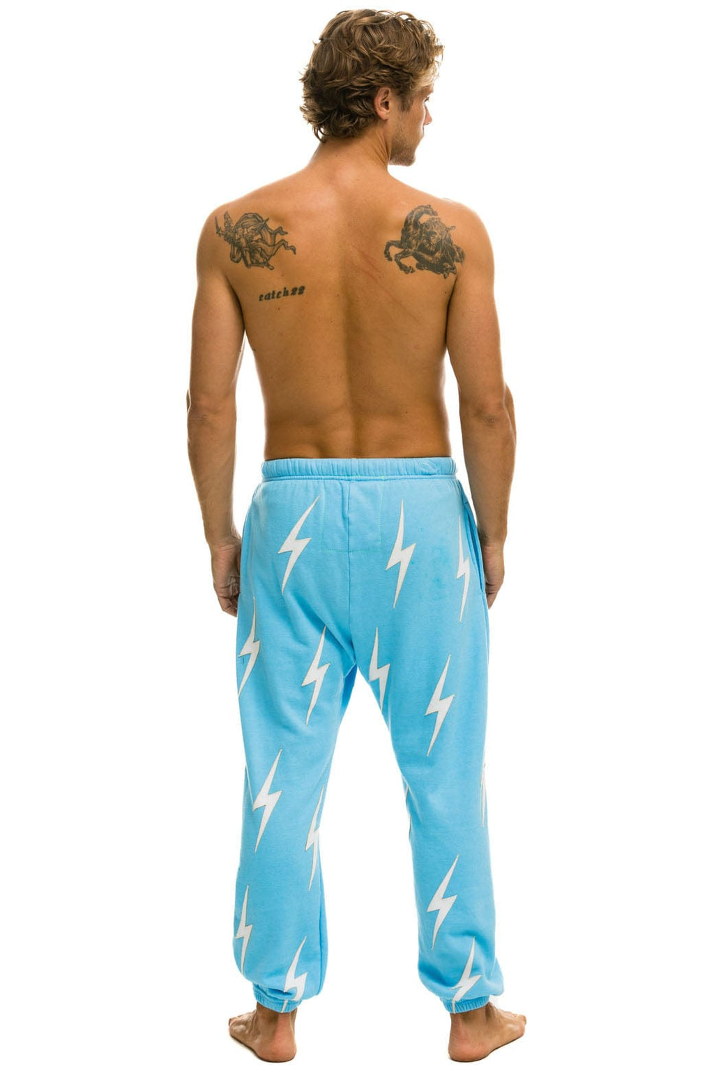 Classic BOLT STITCH REPEAT SWEATPANTS - SKY WHITE