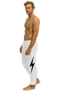 Classic BOLT STITCH SWEATPANTS - WHITE BLACK