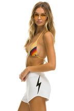 Classic BOLT STITCH LOUNGER SHORTS - WHITE BLACK