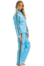 Classic BOLT STRIPE HI RISE WIDE-LEG GYPSY JEAN - SKY
