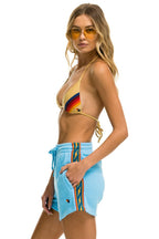 Classic BOLT STRIPE WOMENS LOUNGER SHORT - SKY