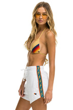 Classic BOLT STRIPE LOUNGER SHORT - WHITE