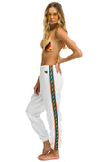 Classic BOLT STRIPE SWEATPANTS - WHITE