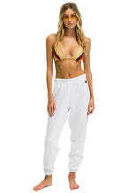 Classic BOLT STRIPE SWEATPANTS - WHITE